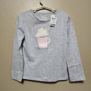 Kids 5T - Long-sleeve Hot Cocoa Top